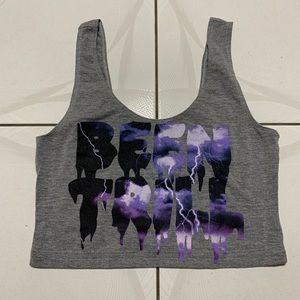 Been Trill Grey Crop Top